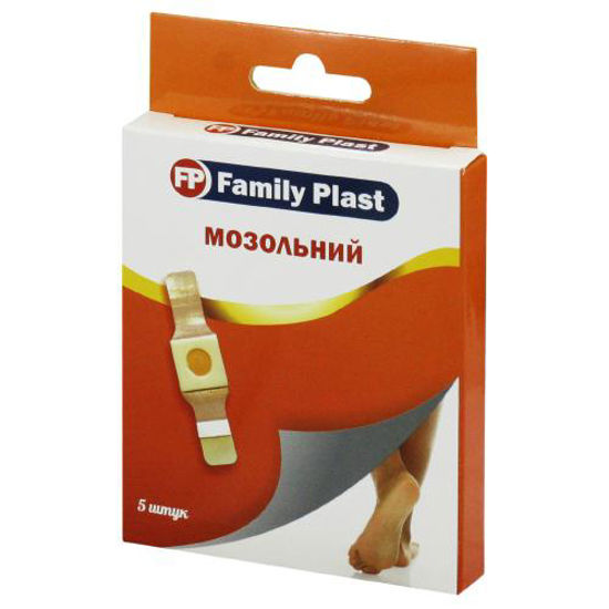 Пластырь медицинский Family Plast (Фемили Пласт) мозольный 2 х 6 см №5